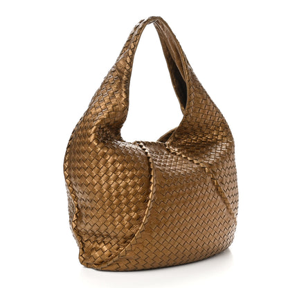 Bottega Veneta Cervo Intrecciato Large Simple Hobo New Bronze 3 of 11