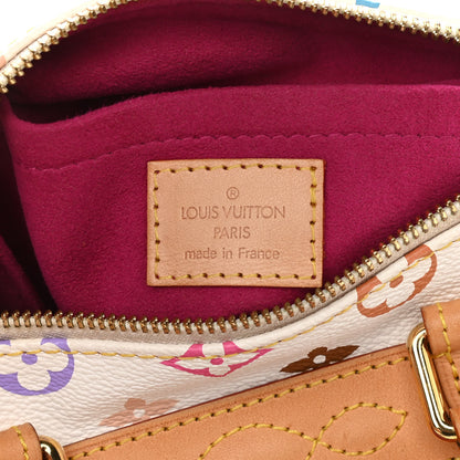 Louis Vuitton Monogram Multicolor Fringe Speedy 25 White 5 of 11