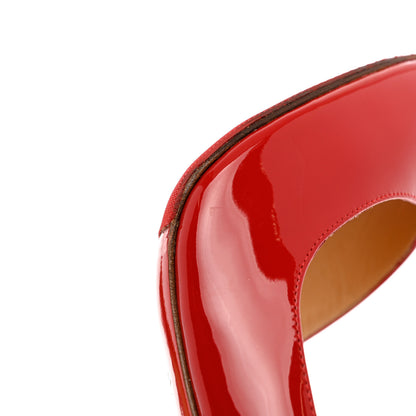 Christian Louboutin Patent Demi You 100 Pumps 40 Red 10 of 10