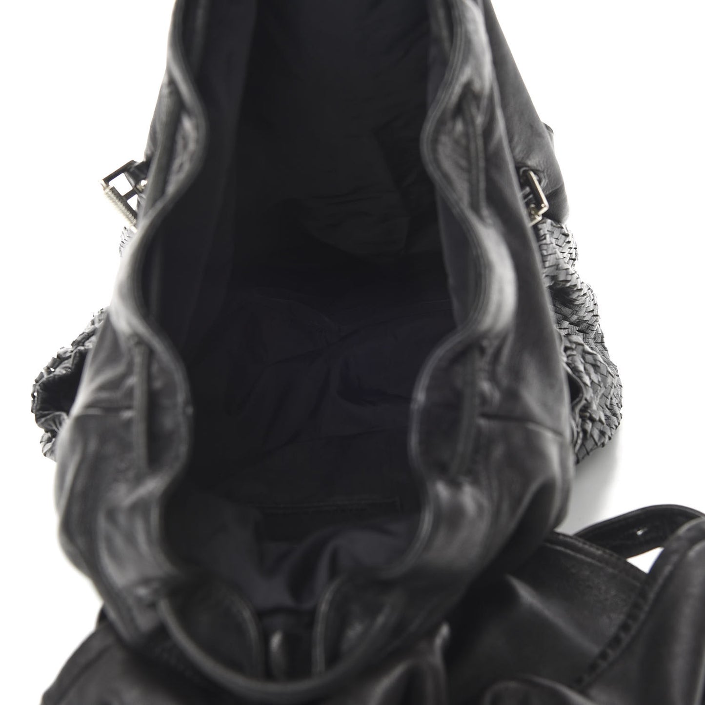 Lambskin Backpack Bag Black