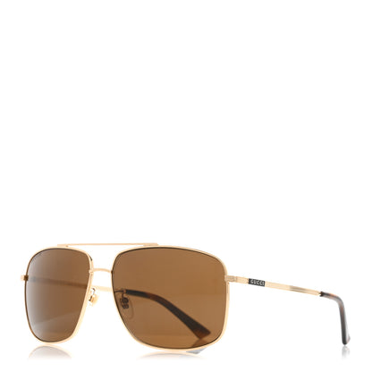 Gucci Aviator Sunglasses GG0836SK Gold 1 of 10