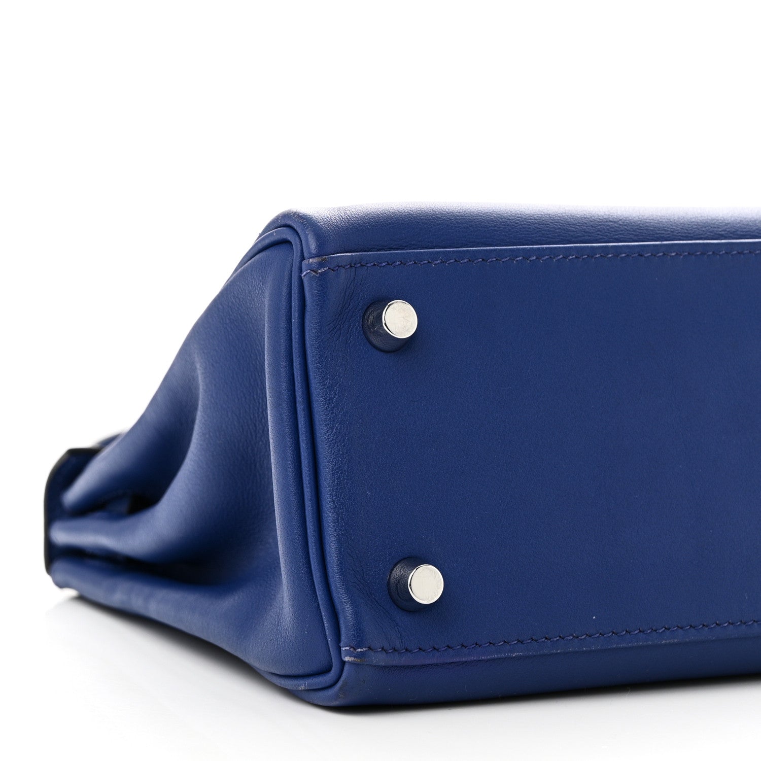 Hermes Swift Kelly Retourne 25 Bleu Electrique 9 of 10
