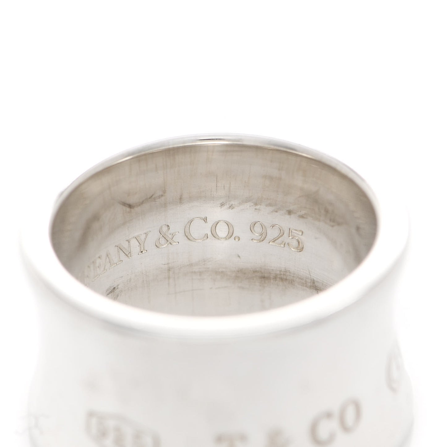 Sterling Silver Wide 1837 Ring 50 5.5
