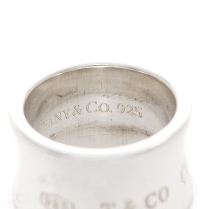 Tiffany Sterling Silver Wide 1837 Ring 50 5.5 5 of 6