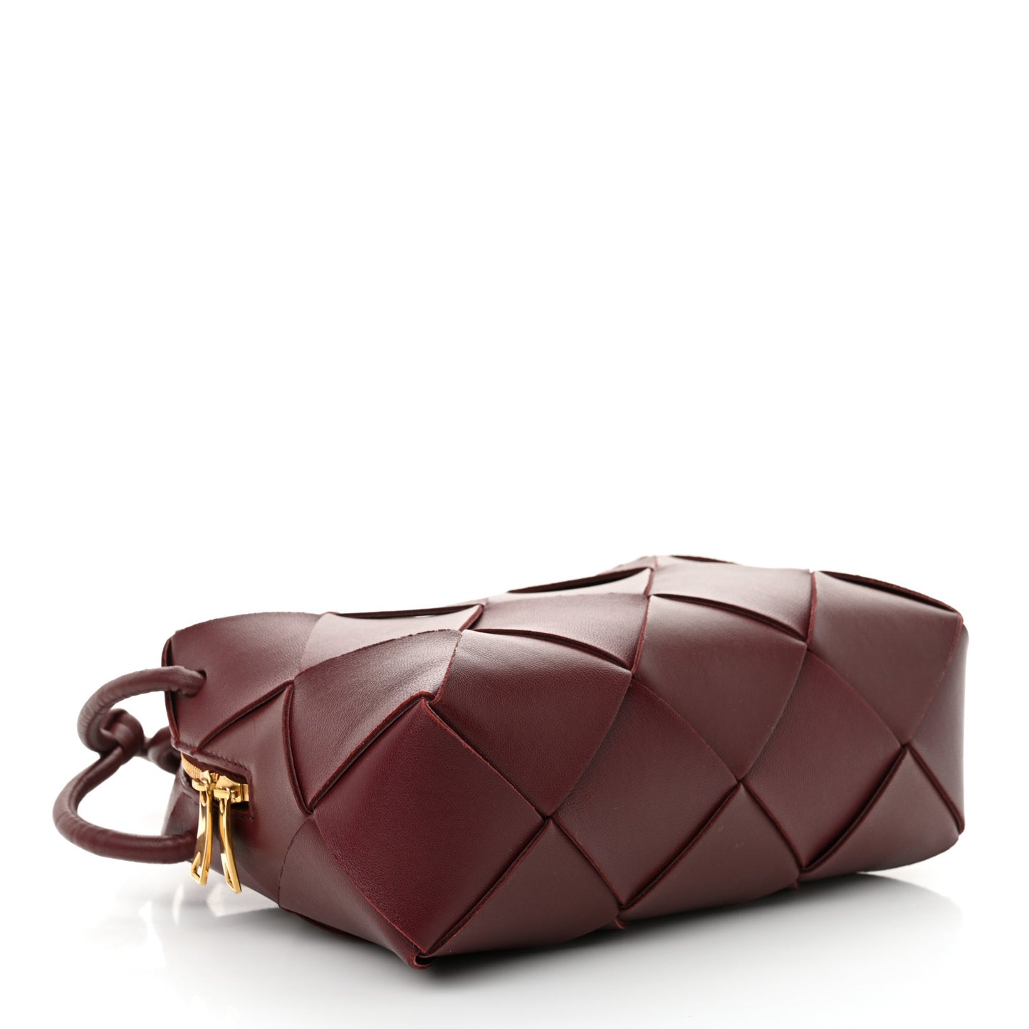 Lambskin Maxi Intrecciato Small Cassette Camera Bag Barolo