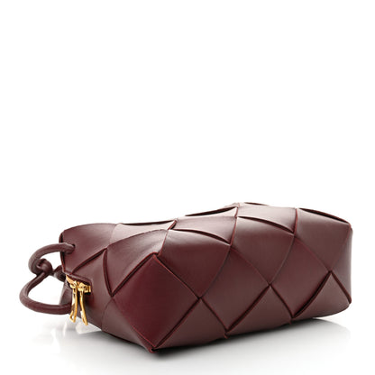 Bottega Veneta Lambskin Maxi Intrecciato Small Cassette Camera Bag Barolo 4 of 9