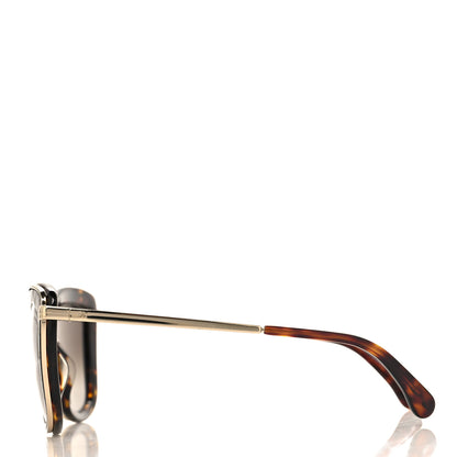 Chanel Acetate Quilted Metal Butterfly Sunglasses 4238-A Dark Tortoise Gold 3 of 8