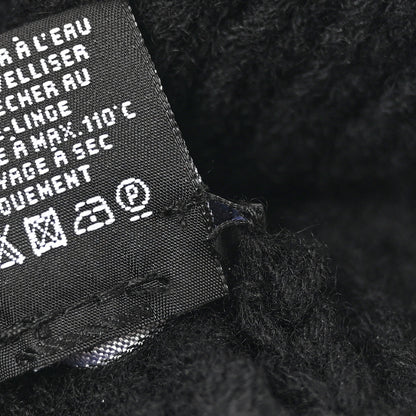 Chanel Wool Cashmere CC Beanie Hat Black White 6 of 6