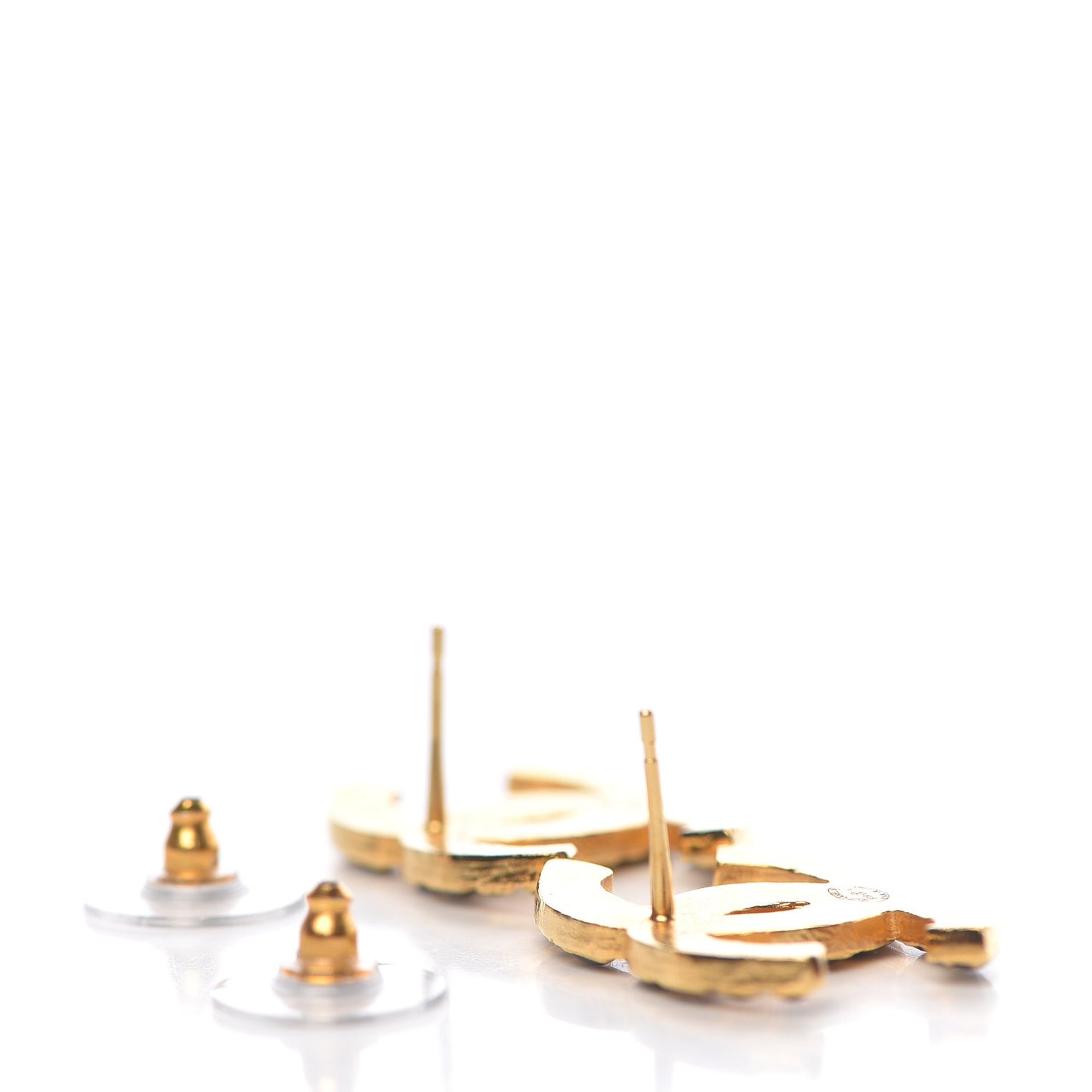 Resin Along The Nile CC Earrings Gold Black