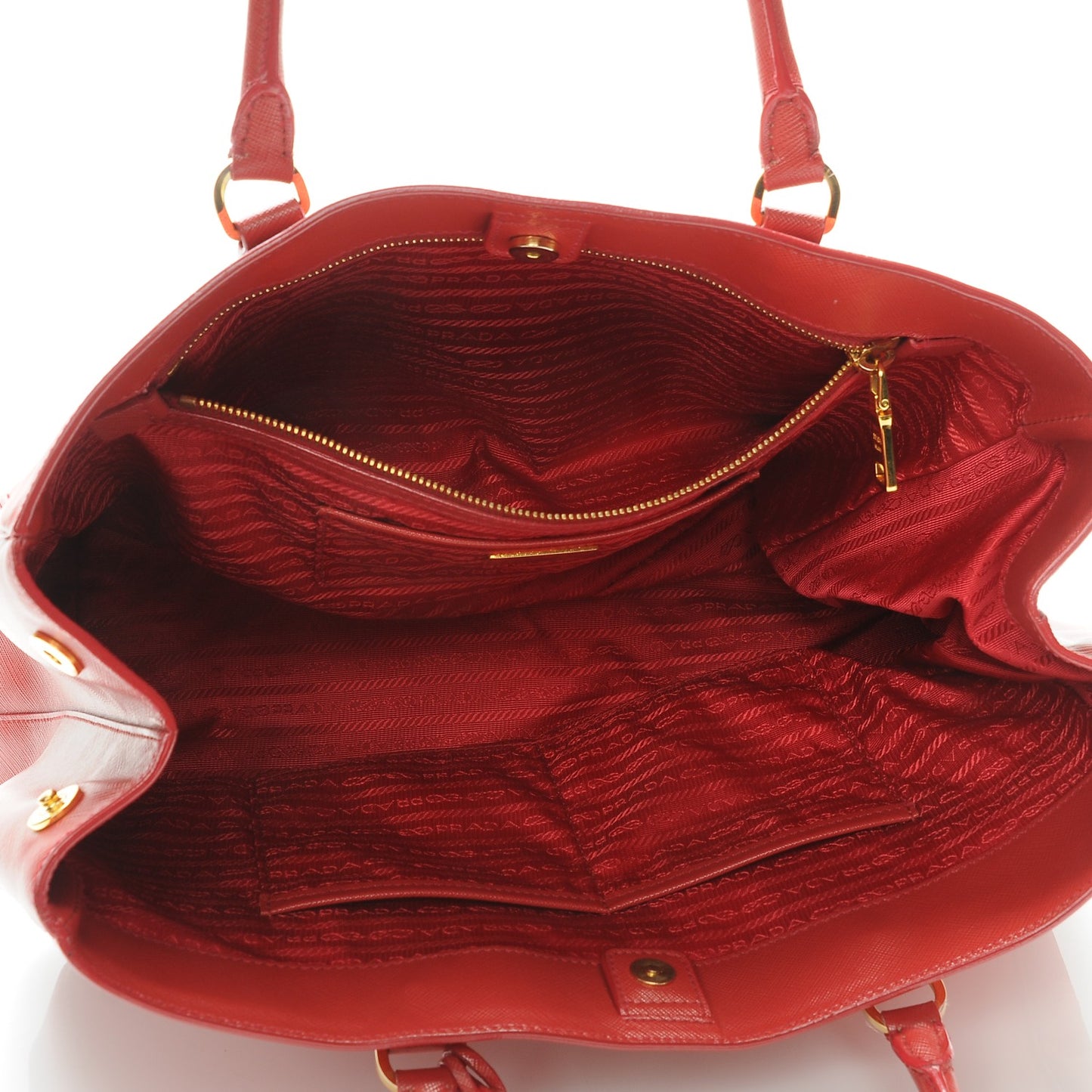 Saffiano Lux Large Tote Fuoco