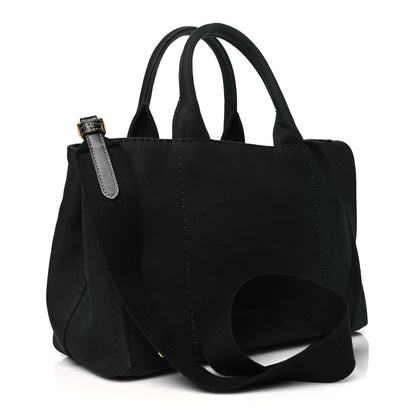 Prada Canapa Small Logo Tote Black 3 of 10