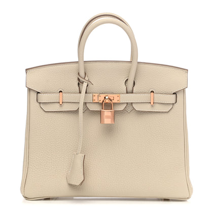 Hermes Togo Birkin 25 Craie 1 of 12