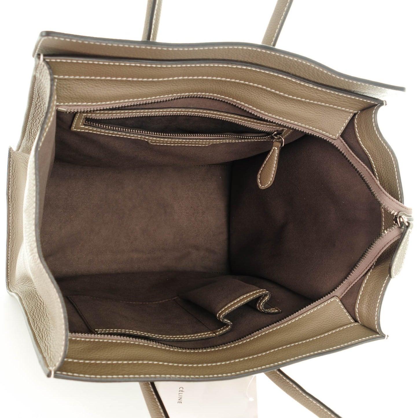 Drummed Calfskin Mini Luggage Souris