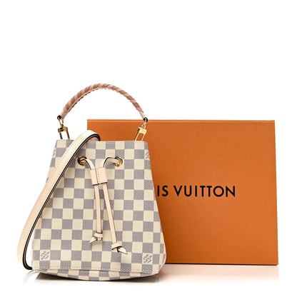 Louis Vuitton Damier Azur Braided Neonoe BB Pink 11 of 11