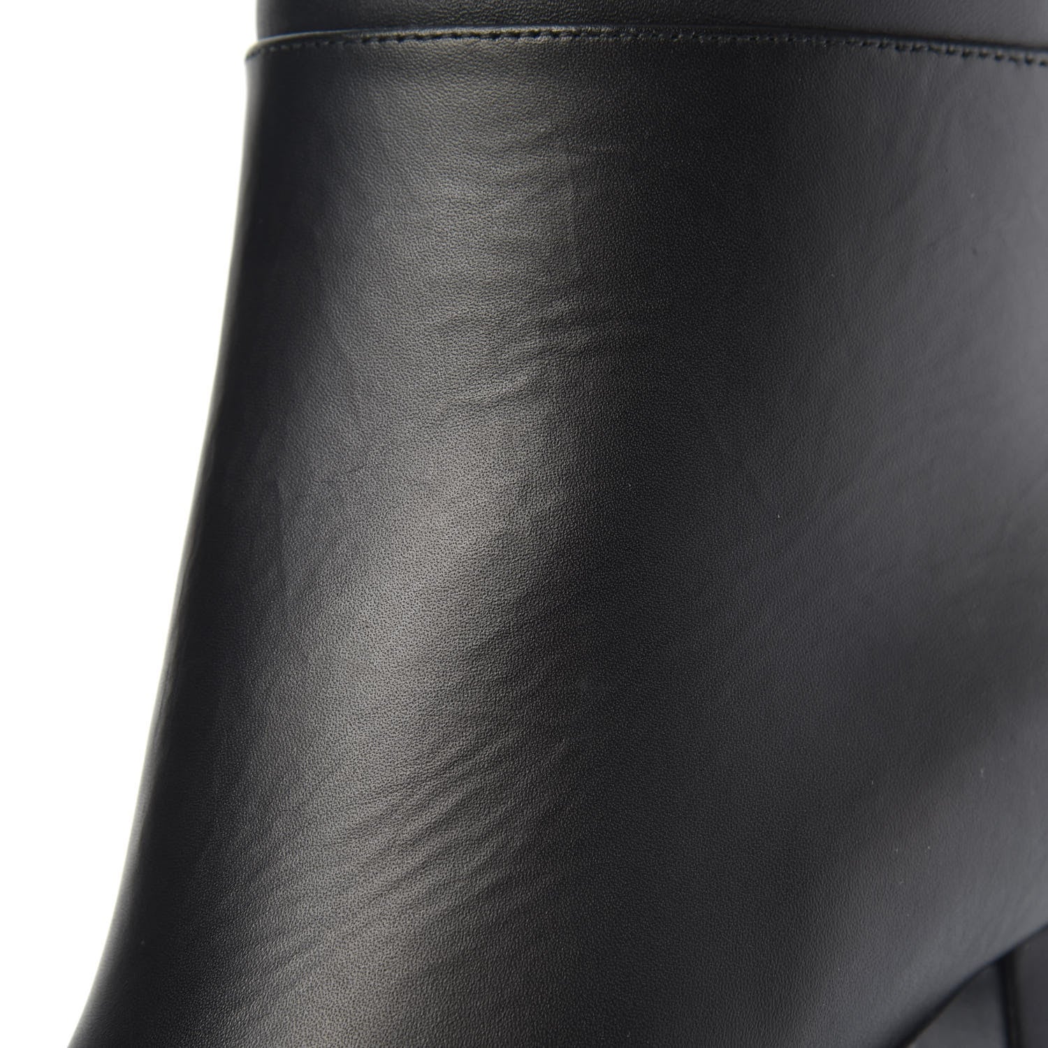 Valentino Garavani Calfskin Vlogo Knee High 85mm Boots 35 Black 7 of 8