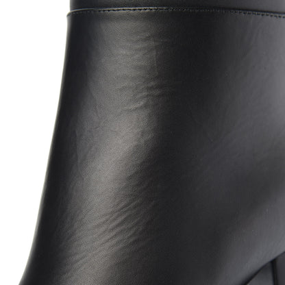 Valentino Garavani Calfskin Vlogo Knee High 85mm Boots 35 Black 7 of 8