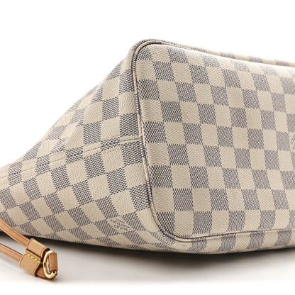 Louis Vuitton Damier Azur Neo Neverfull MM Rose Ballerine 10 of 13