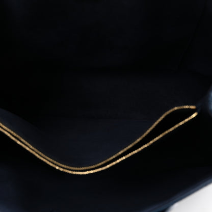 Louis Vuitton Grained Calfskin Lockme Shopper Navy 5 of 9