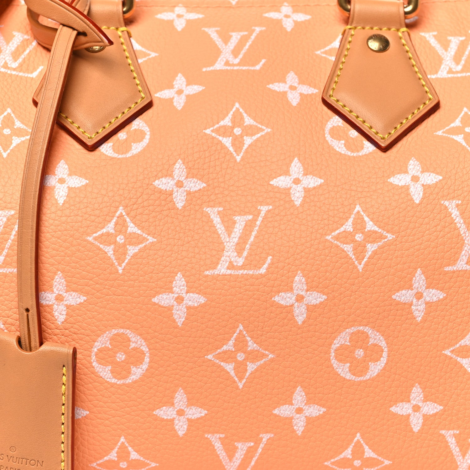 Louis Vuitton Calfskin Monogram Speedy P9 Bandouliere 25 Summer Peach 8 of 11