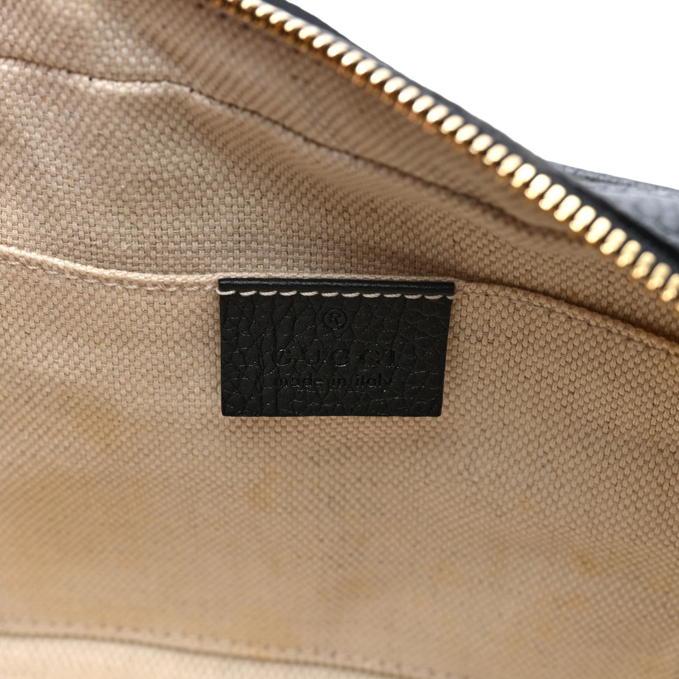 Gucci Pebbled Calfskin Small Soho Disco Bag Black 1974769 – FASHIONPHILE