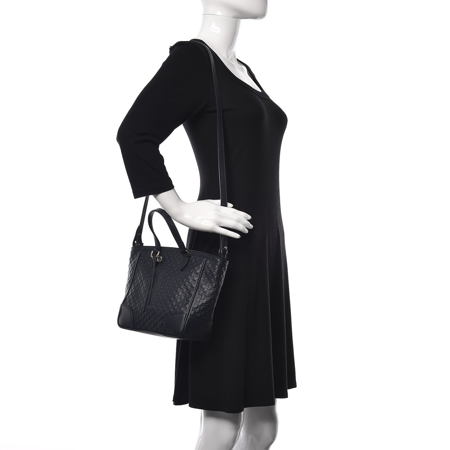Microguccissima Small Bree Tote Navy
