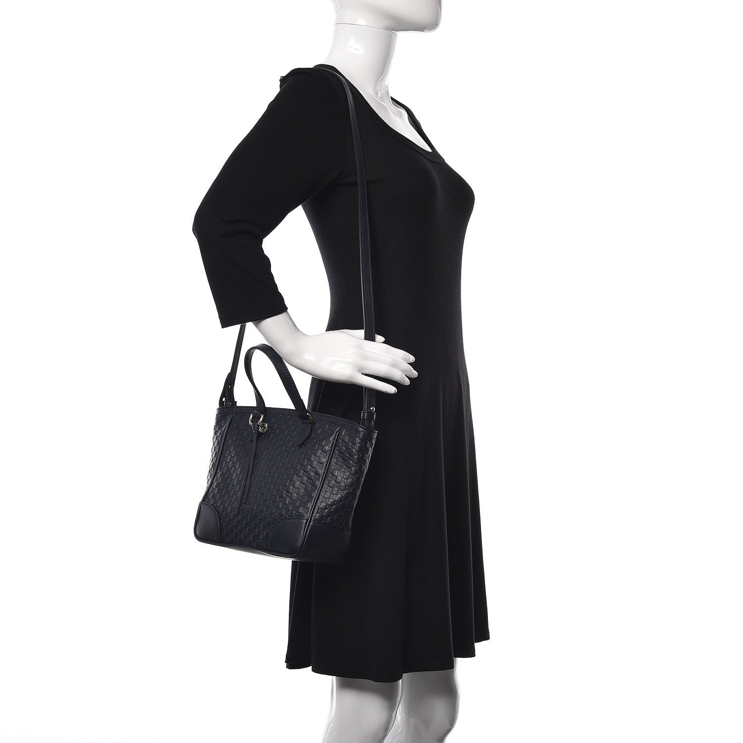 Gucci Microguccissima Small Bree Tote Navy 2 of 9