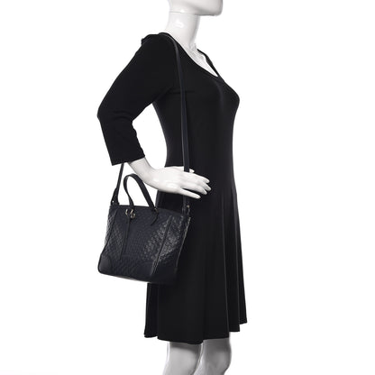 Gucci Microguccissima Small Bree Tote Navy 2 of 10