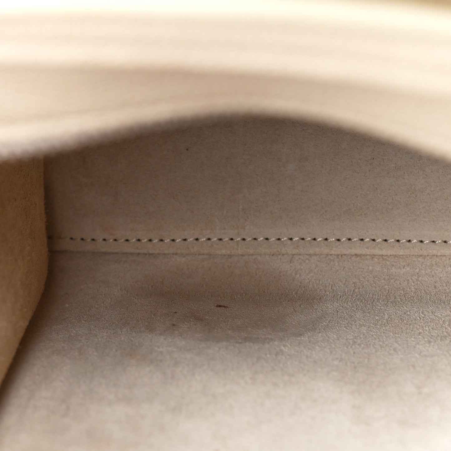Drummed Calfskin Nano Luggage Ivory