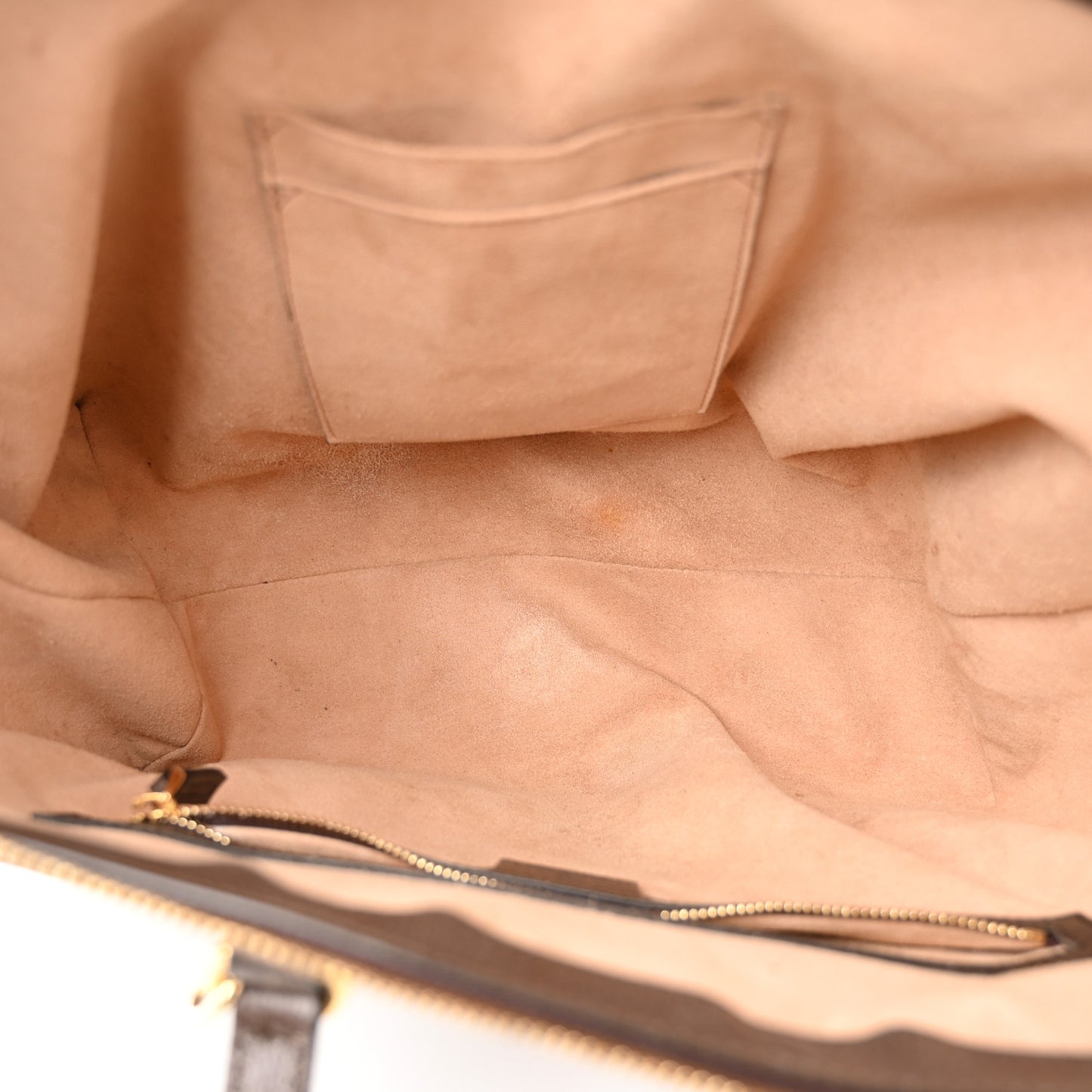 GG Supreme Monogram Web Medium Ophidia Tote Bag Brown