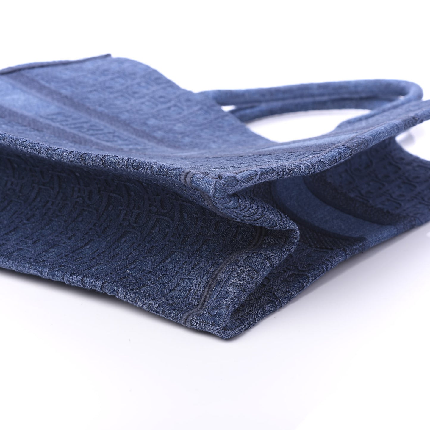 Oblique Denim Book Tote Denim Blue