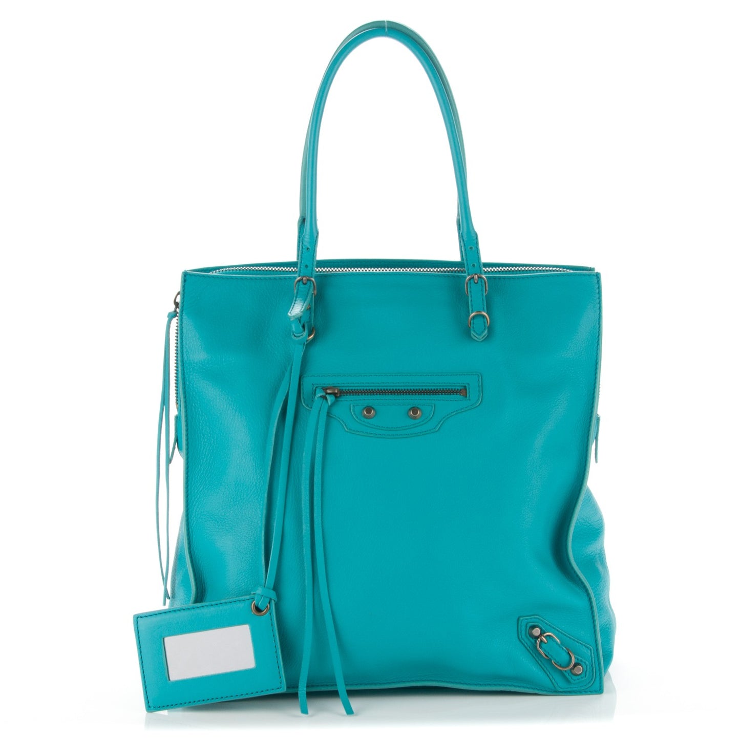 Veau Papier Tote Bleu Pacifique