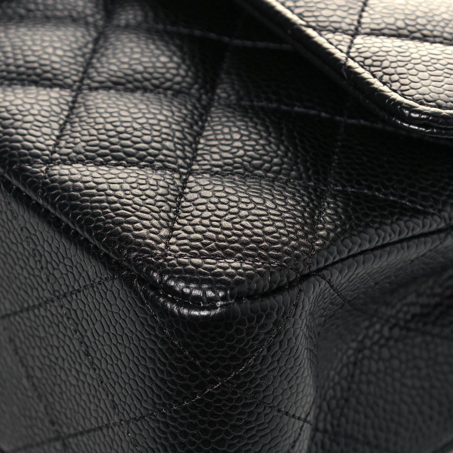 Chanel Caviar Quilted Medium Double Flap Black 10 of 14