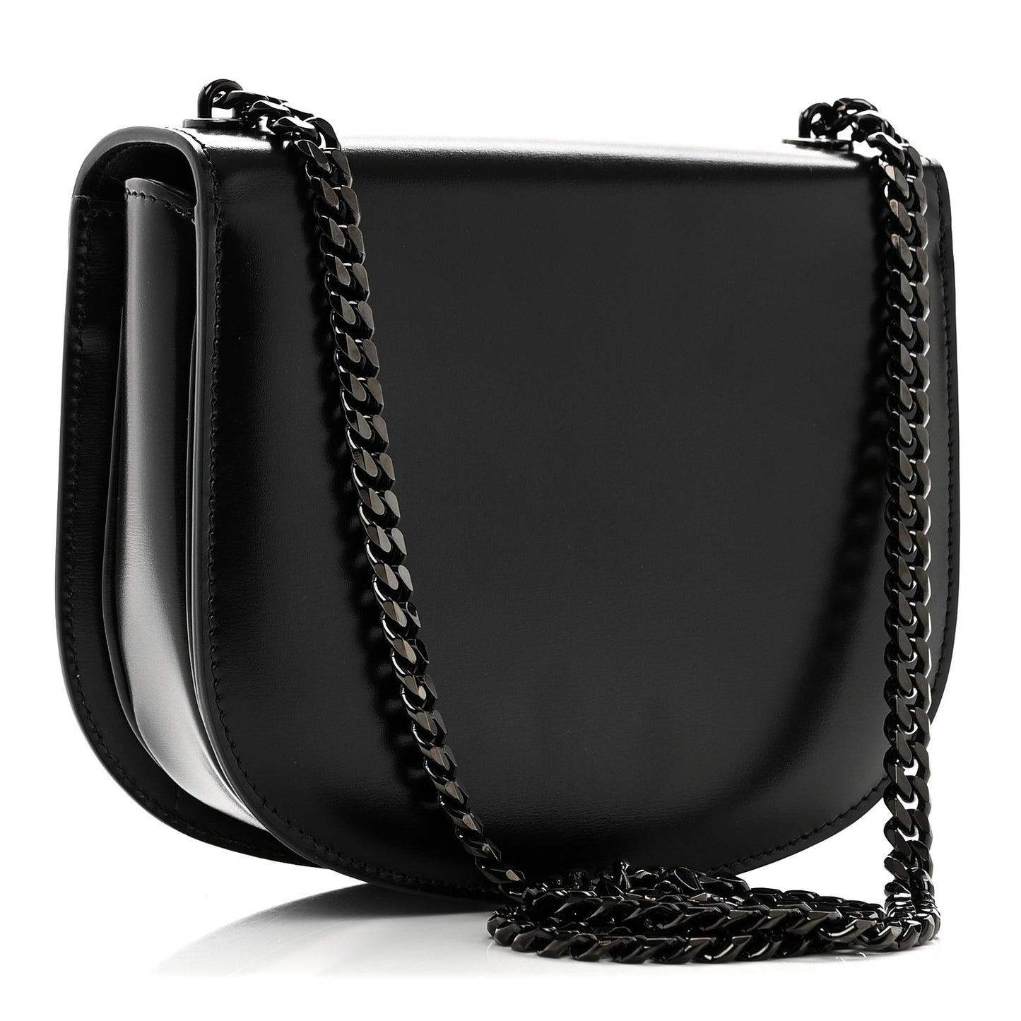 Calfskin Besace Clea Chain Triomphe Black