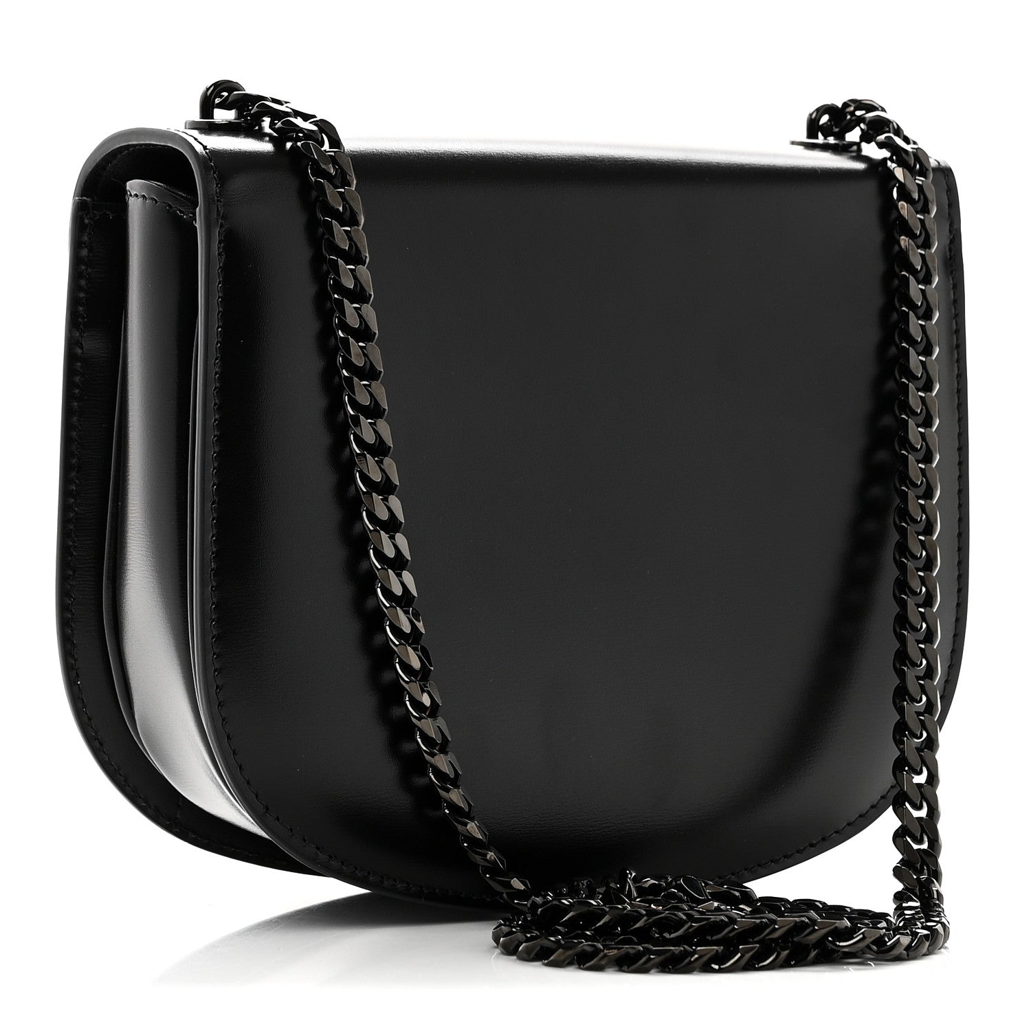 Celine Calfskin Besace Clea Chain Triomphe Black 3 of 10