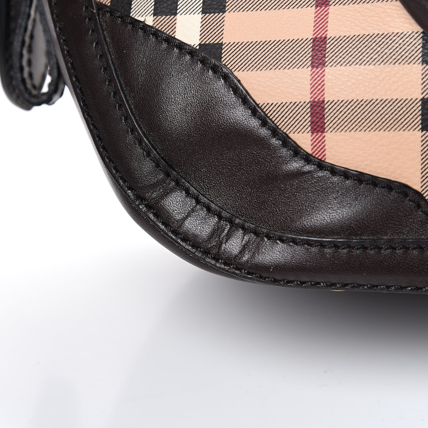 Haymarket Check Small Orchard Bowling Bag Chocolate