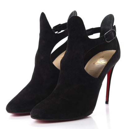 Christian Louboutin Veau Velours Canadada 100 Booties 36.5 Black 3 of 9