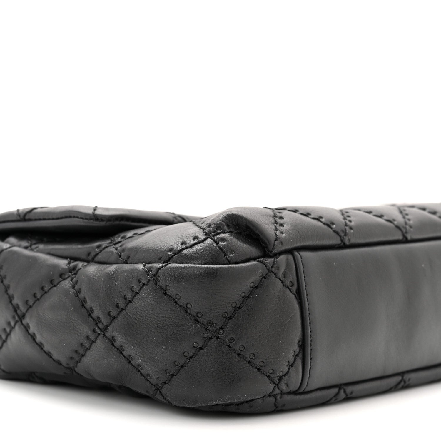 Chanel Calfskin Quilted Retro Chain Flap Black 8 of 10