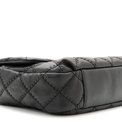 Chanel Calfskin Quilted Retro Chain Flap Black 8 of 10