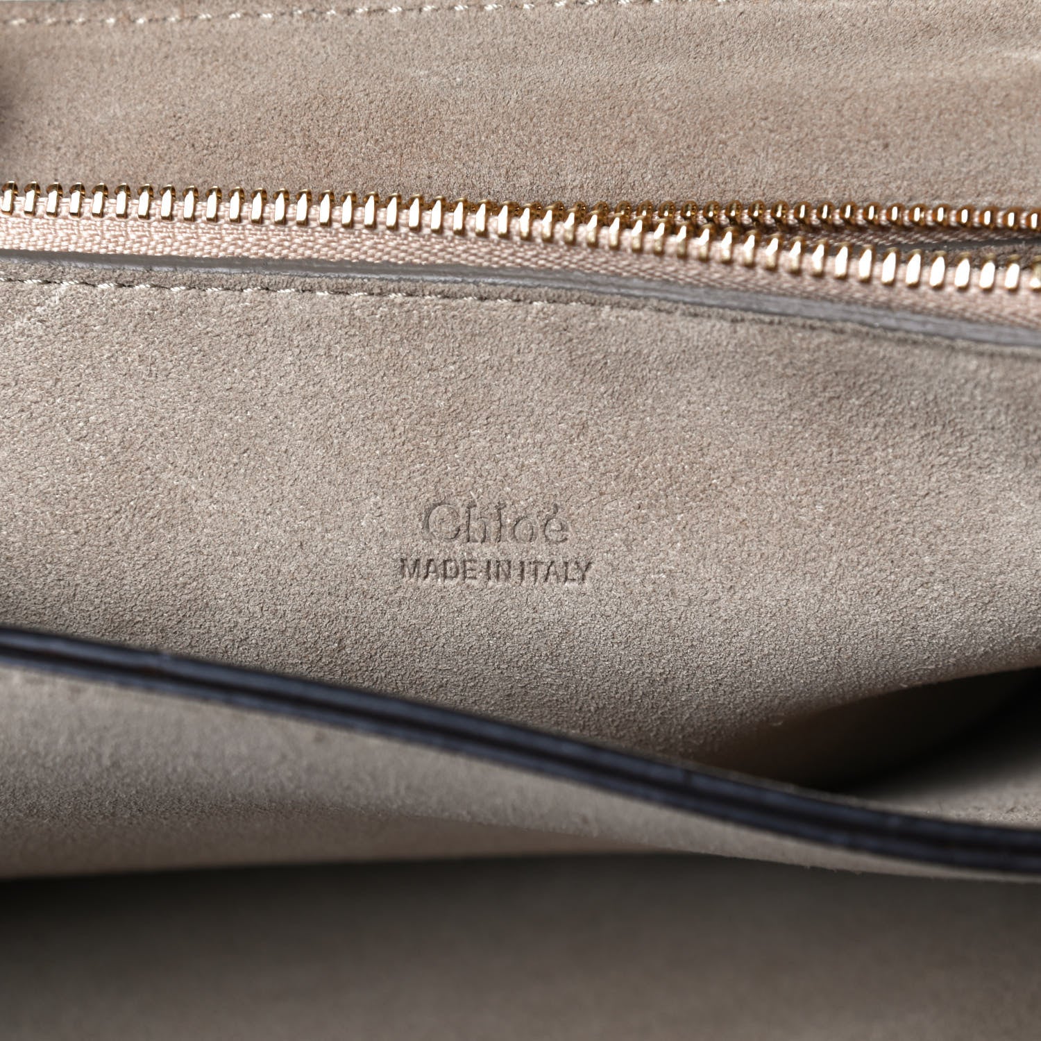 Chloe Suede Calfskin Medium Faye Shoulder Bag Tobacco 6 of 14