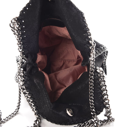 Stella McCartney Shaggy Deer Mini Falabella Fold Over Tote Black 6 of 9