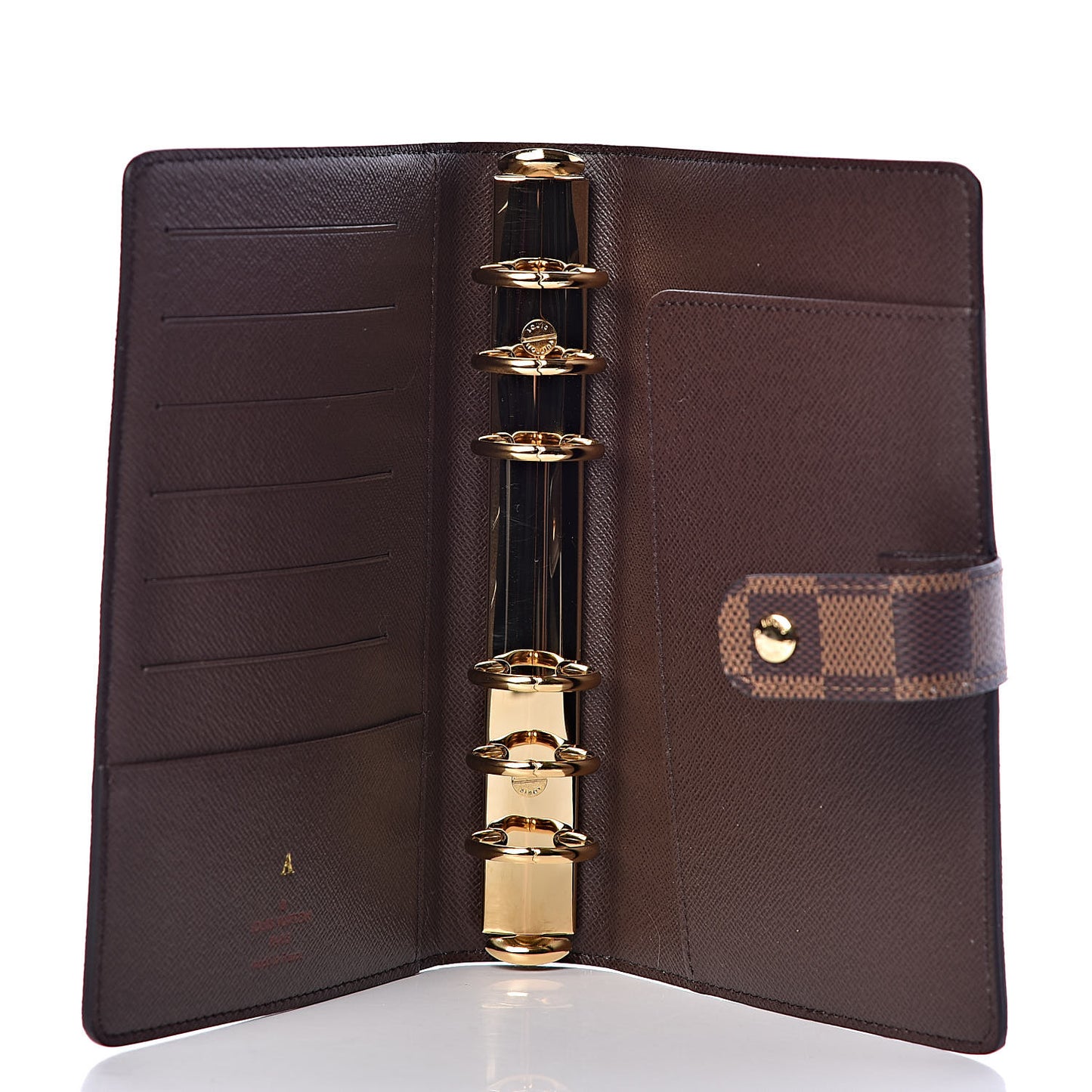 Damier Ebene Medium Ring Agenda Cover