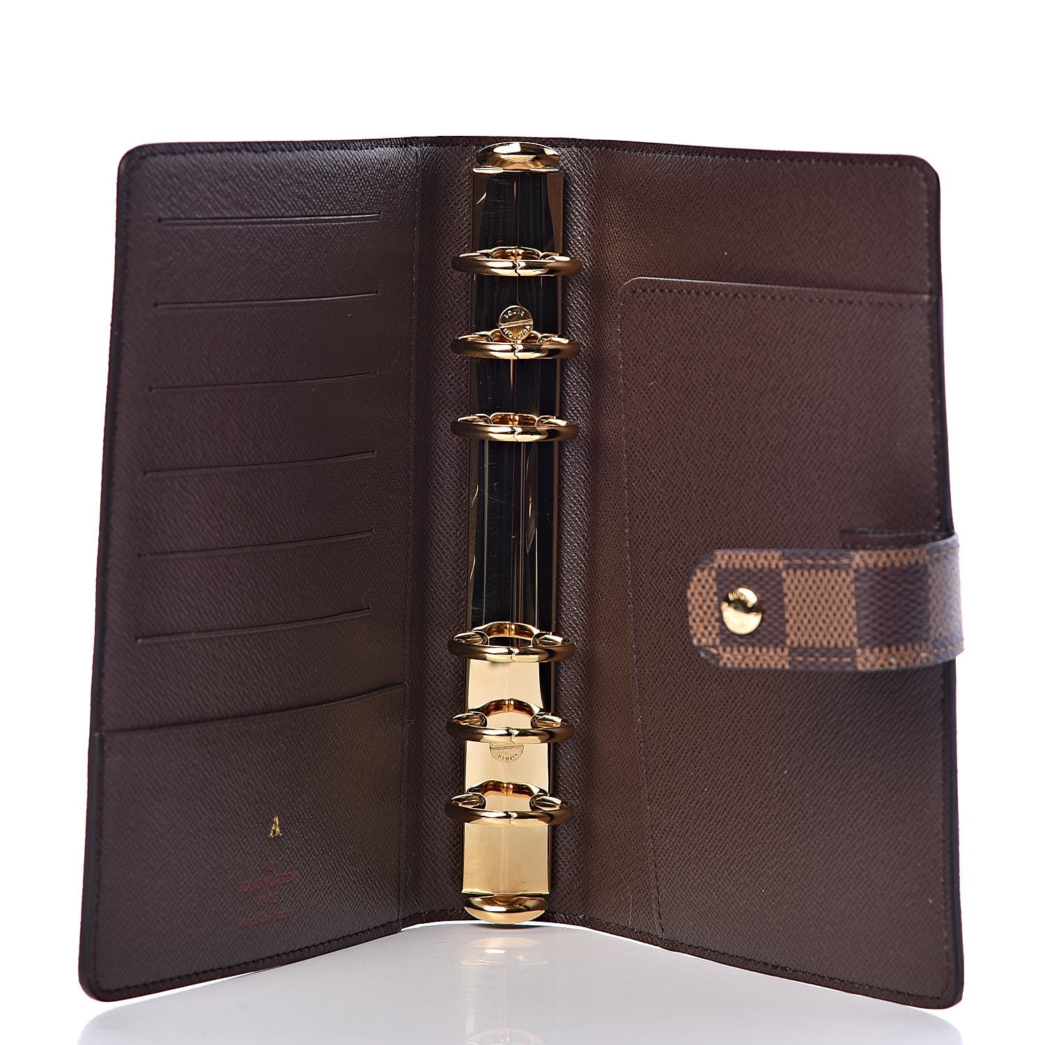 Louis Vuitton Damier Ebene Medium Ring Agenda Cover 5 of 7