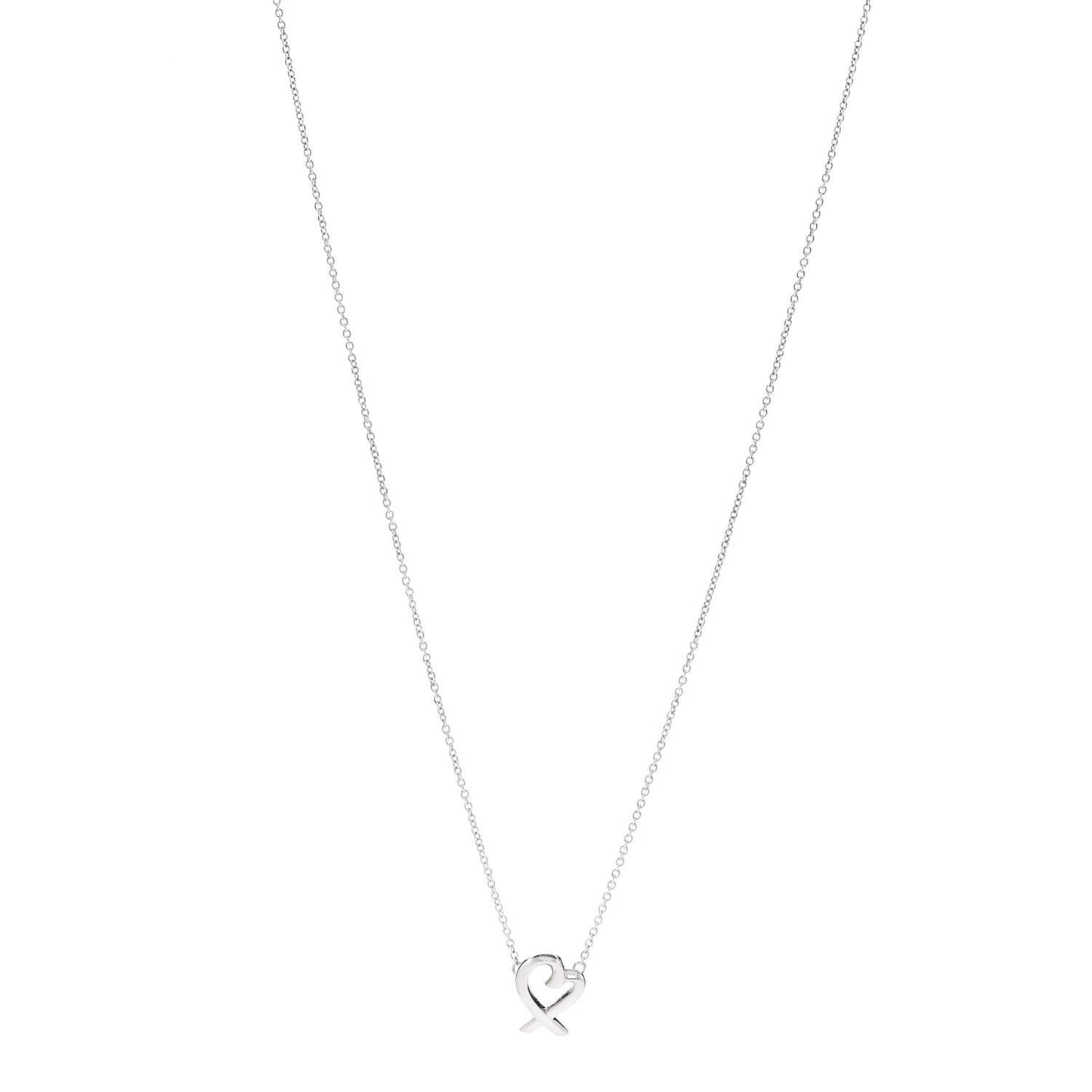 Sterling Silver Mini Paloma Picasso Loving Heart Pendant Necklace