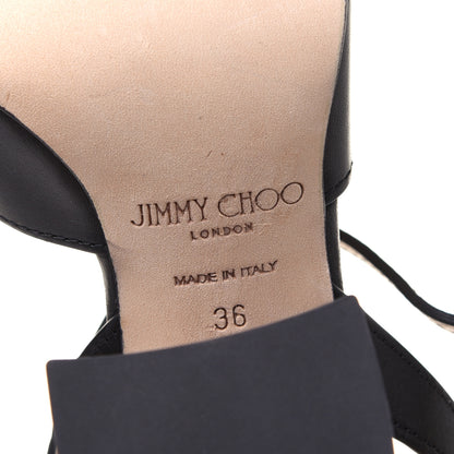 Jimmy Choo Calfskin Sandals 36 Black 6 of 12