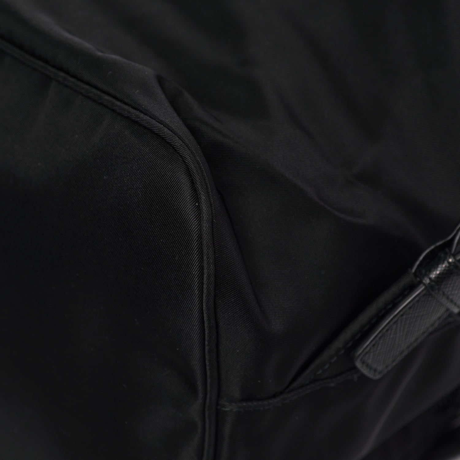 Prada Tessuto Nylon Vela Saffiano Large Backpack Black 10 of 10