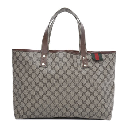 Gucci GG Plus Monogram Medium Signature Web Loop Tote Brown 1 of 15