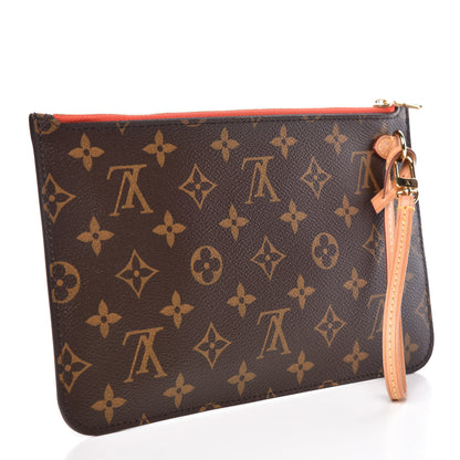 Louis Vuitton Monogram Neverfull MM GM Pochette Piment 3 of 8