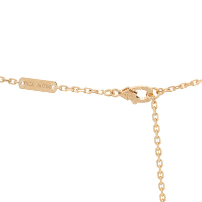 Van Cleef & Arpels 18K Yellow Gold Guilloche Magic Alhambra Long Necklace 4 of 5
