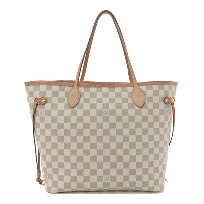 Louis Vuitton Damier Azur Neo Neverfull MM Rose Ballerine 1 of 10