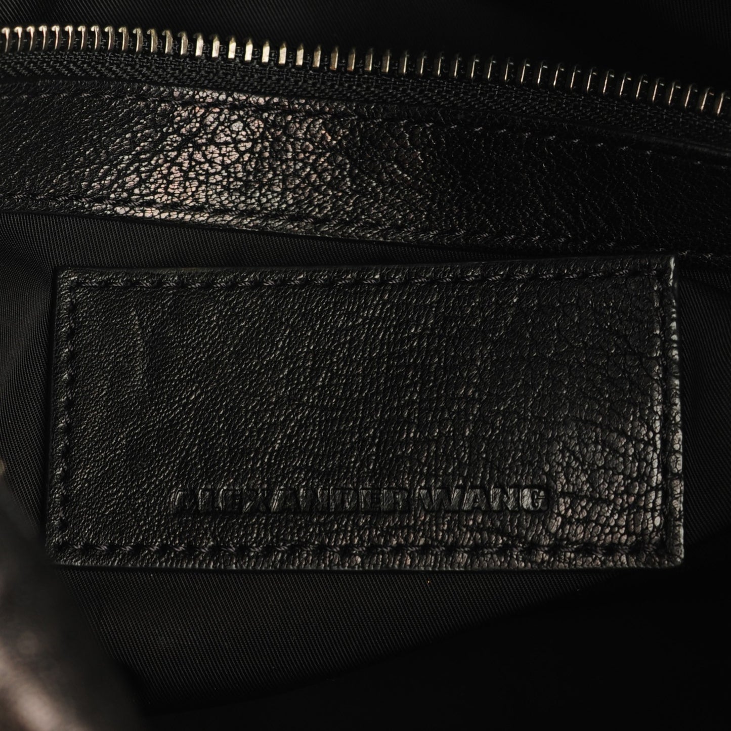 Pebbled Lambskin Rocco Black Nickel Hardware